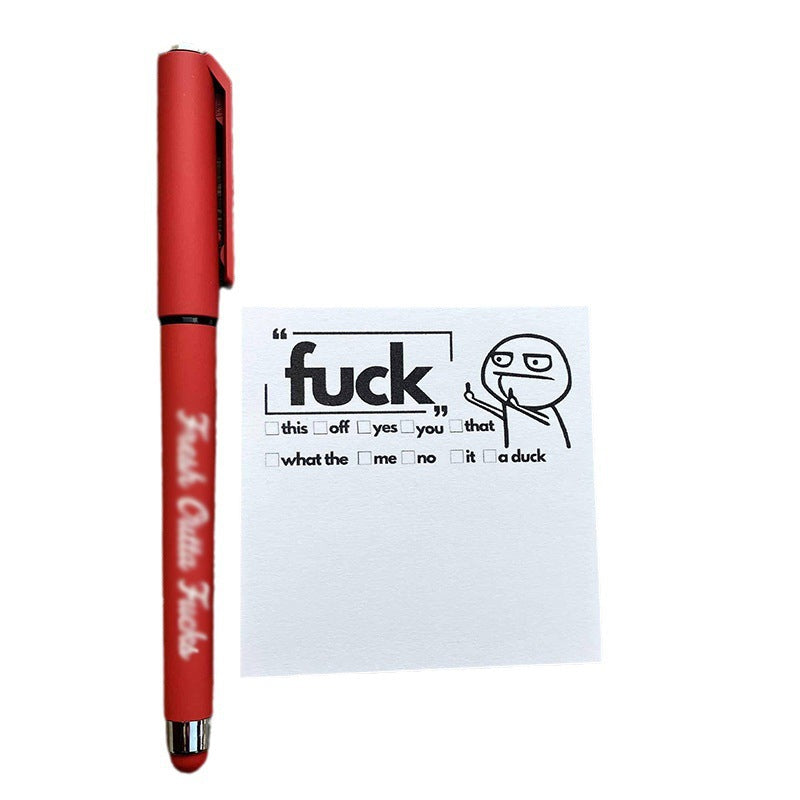 Creative Funny Sticky Notes and Pens