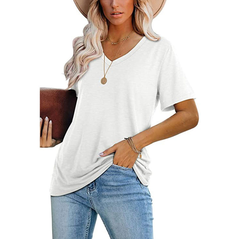 Multicolor V-Neck T-Shirt