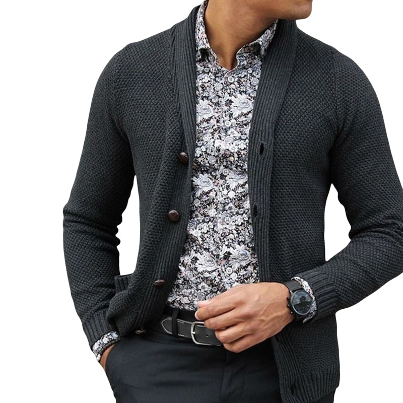 Men's Cardigan Single Breasted Knit Top