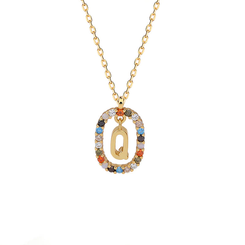 Letter Pendant Necklace