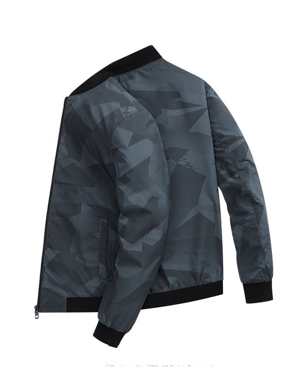 Men's Dark Pattern Casual Jacket