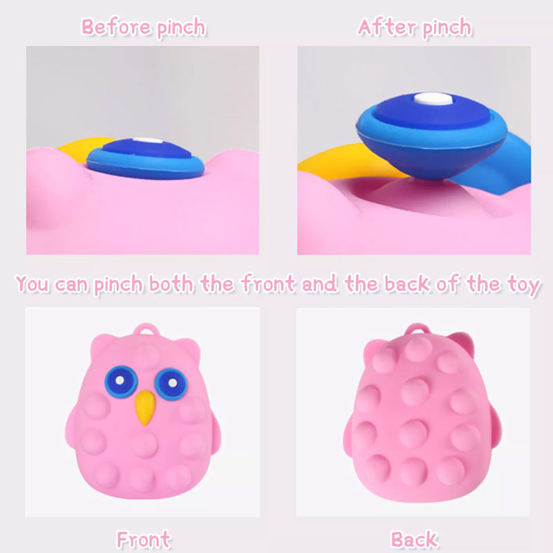 3D Anti-Pressure Squeeze Owl Ball