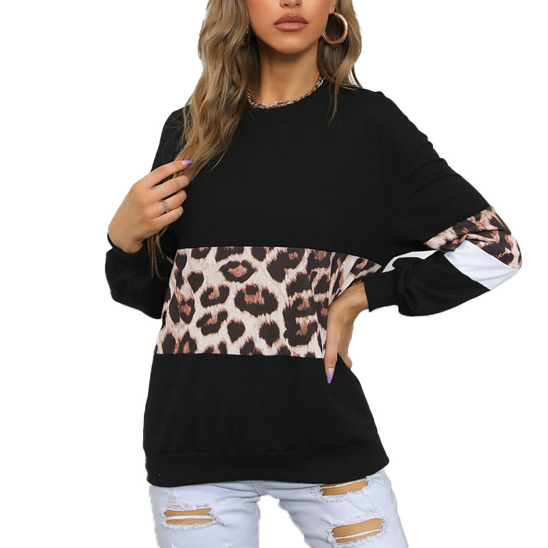 Black Leopard Sweatshirt