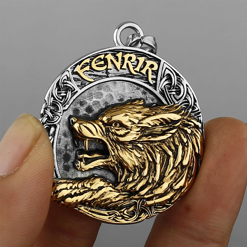 Vikings Wolf Fenrir StainlessStell Necklace
