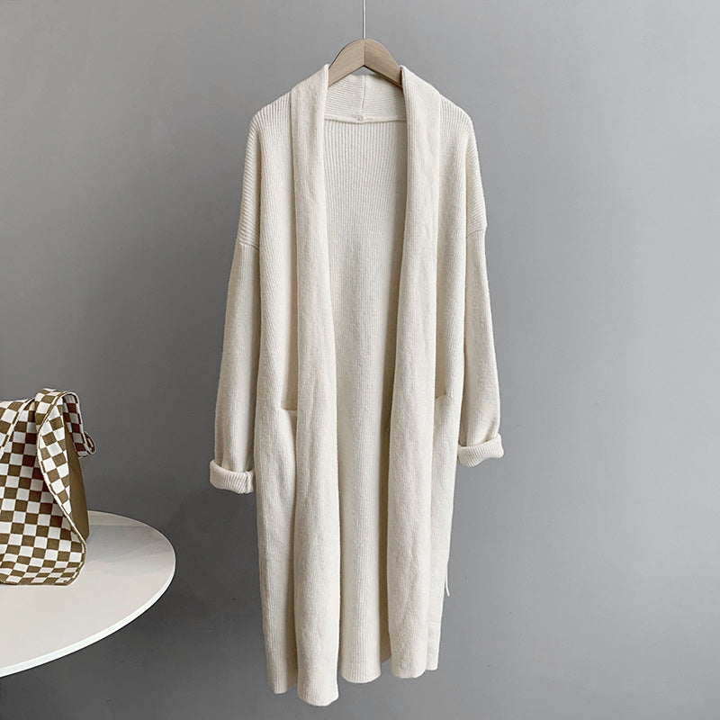 Slouchy Long Pure Wool Cardigan
