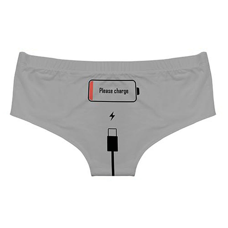 “Please Charge” Funny Print Briefs