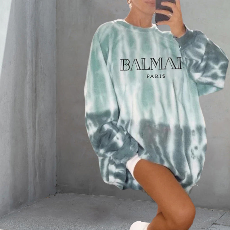 Women's Tie Dye Print Sweatshirt