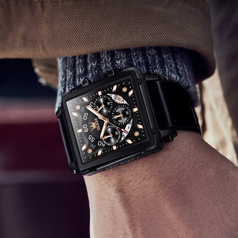 Luminous Luxury Square Business Automatic Mechanical Watch