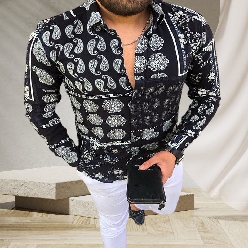 Cashew Print Men's Shirt