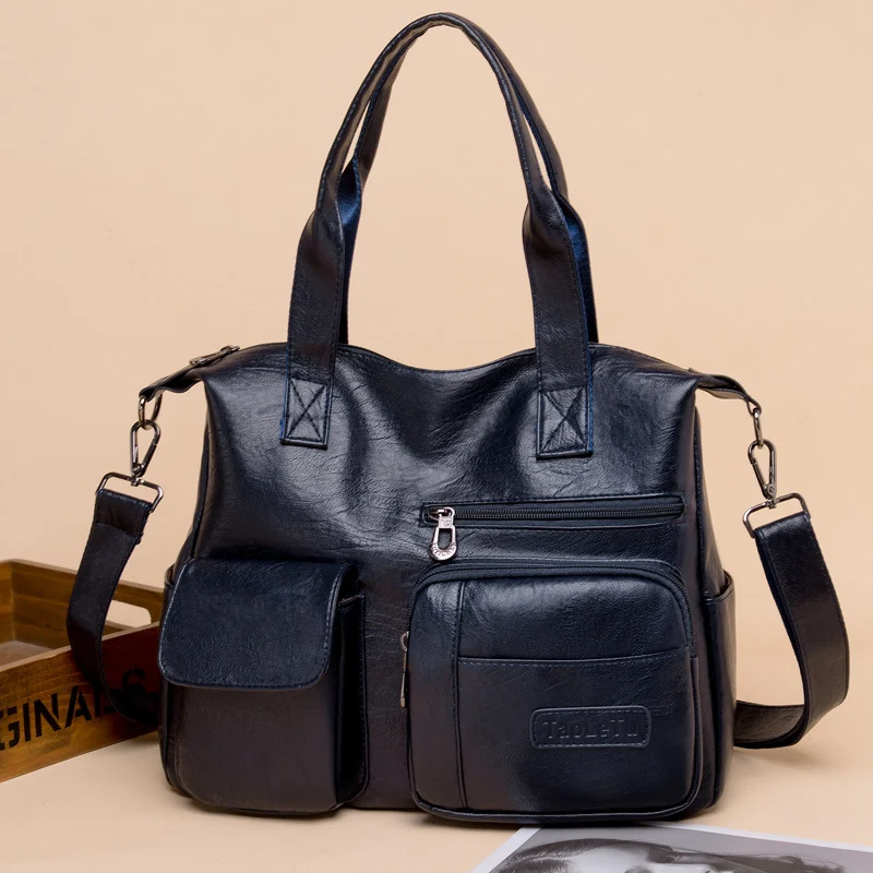 Soft Leather Ladies Casual One-Shoulder Messenger Bag