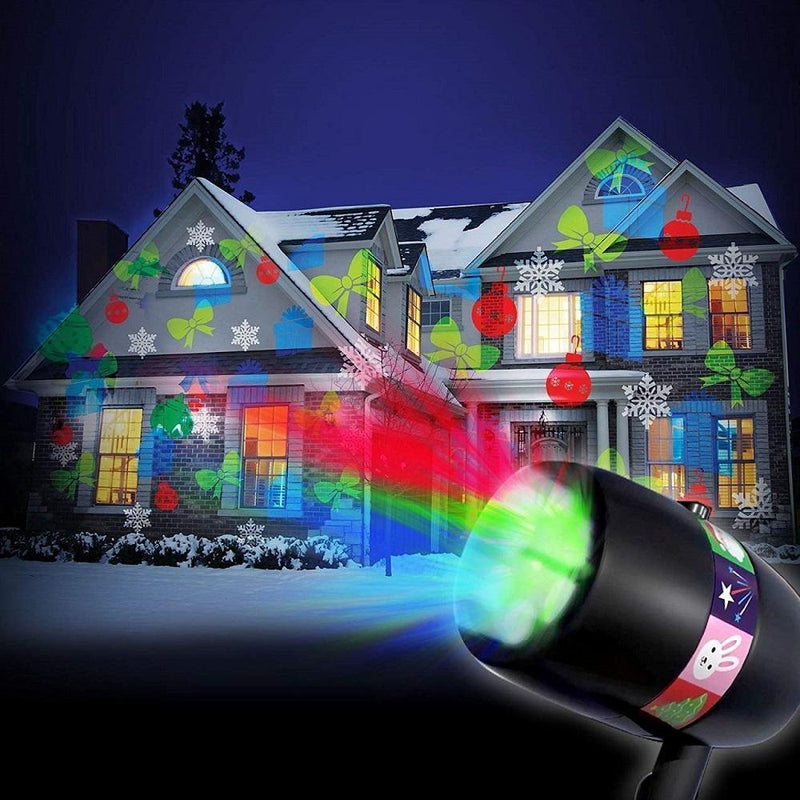 Christmas Halloween Home Decoration Projector Lights (12 Patterns)