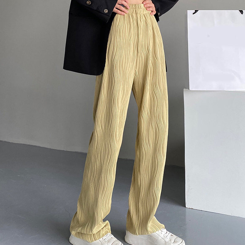 Water Ripple Wide Leg Pants