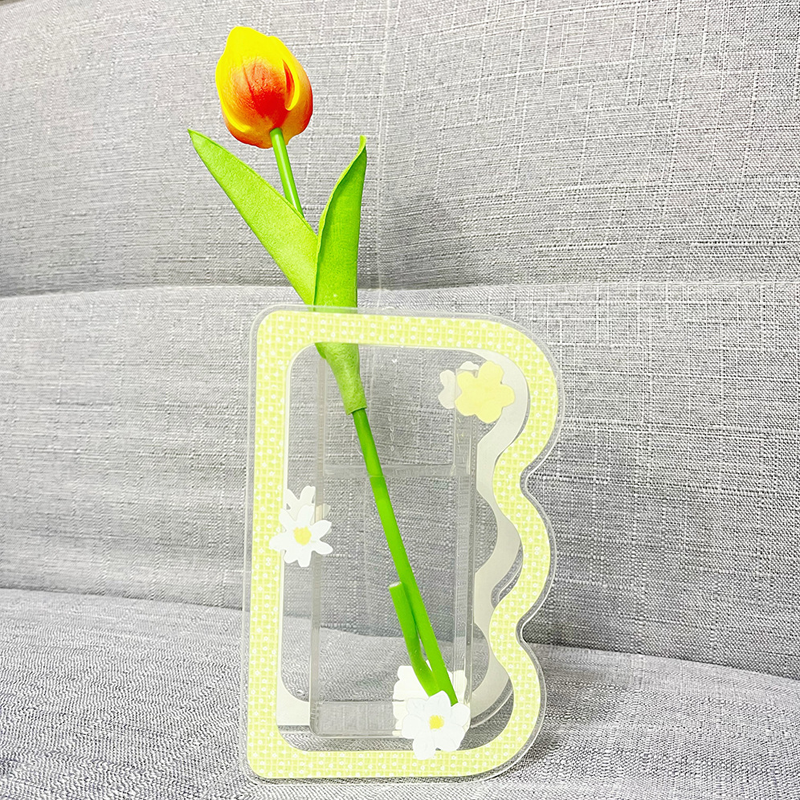 Living Room Creative Flower Arrangement Acrylic Vase