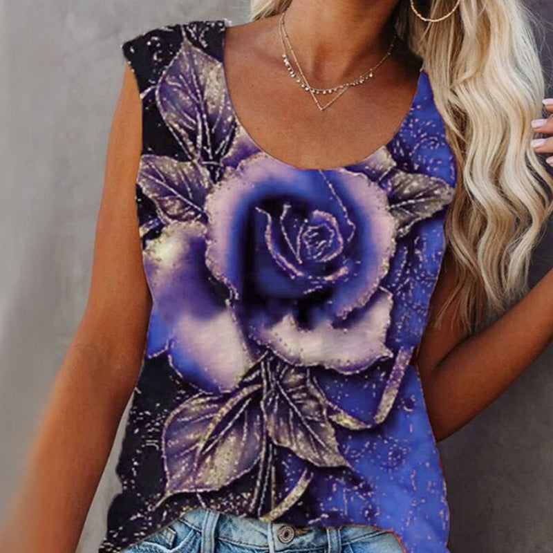 Round Neck Rose Vest