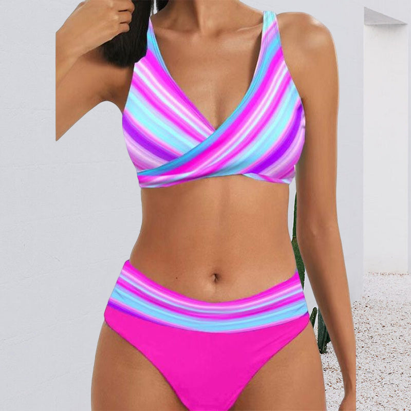 Two-piece Striped Swimsuit