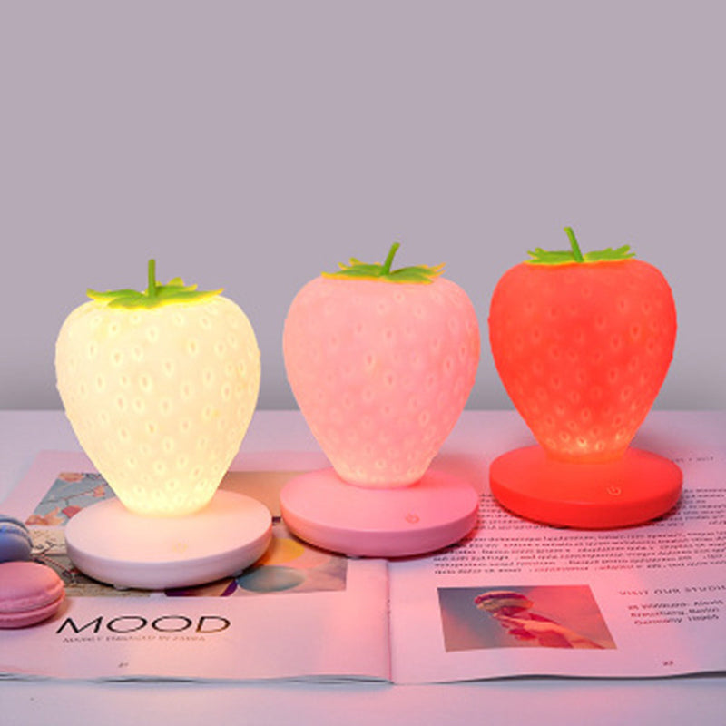 Strawberry Night Light Soft Silicone Table Lamp