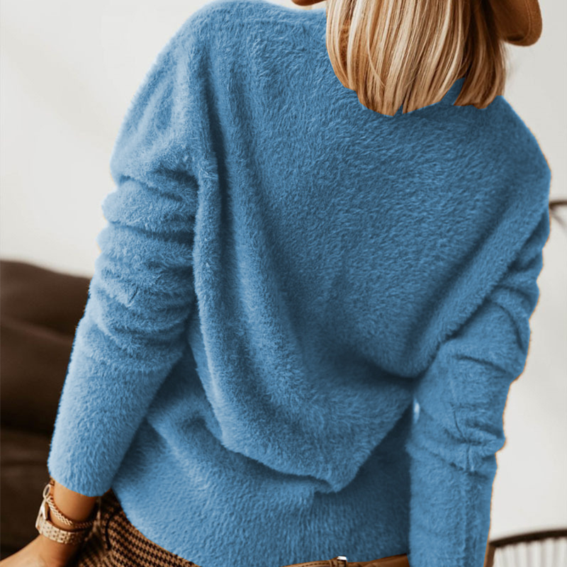 Metal Button Cardigan Sweater