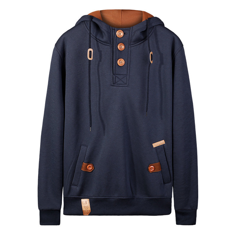 Preppy Long Sleeve Hooded Jacket