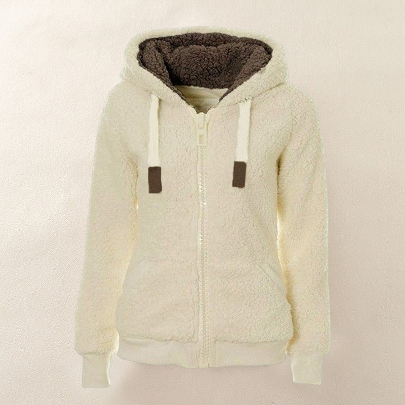 Womens Fuzzy Fleece Jacket