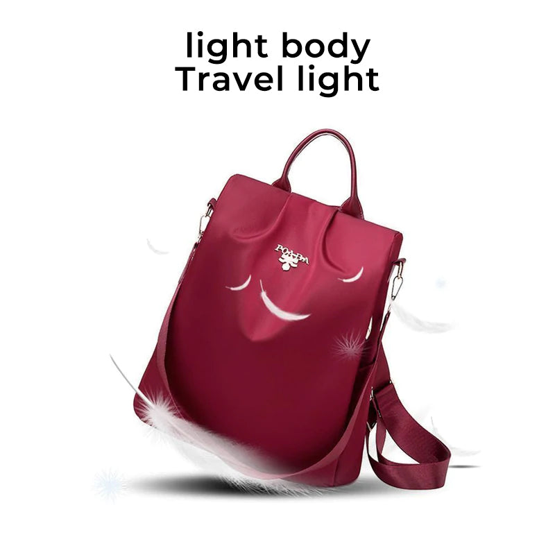 Women's Oxford Fabric Print Anti-theft Backpack