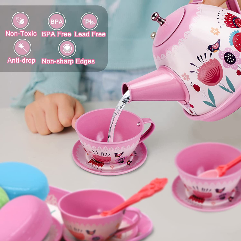 Tea Party Set, Children Pretend Play Toy