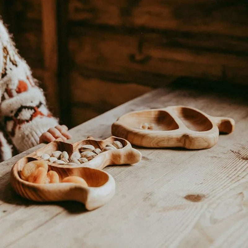 Wooden Animal Shaped Fruit Bowl