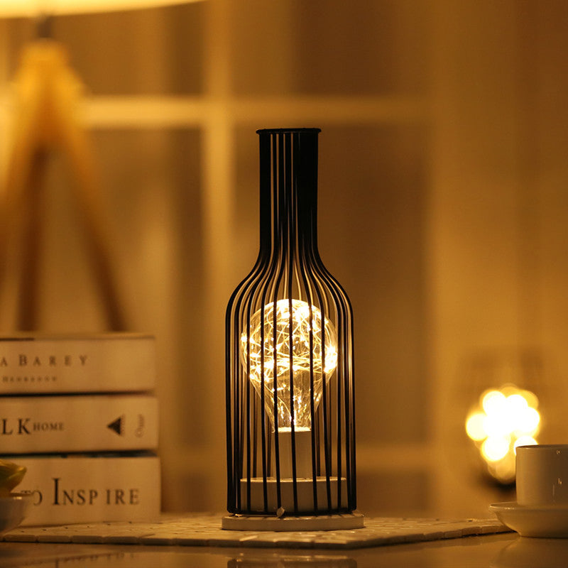 Red Wine Bottle Decoration Lamp