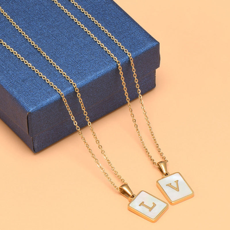 Women's Stainless Steel Letter Necklace