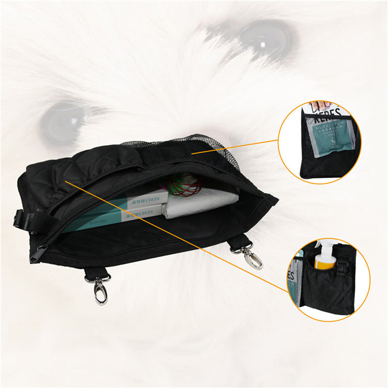 Removable and washable pet supplies storage bag