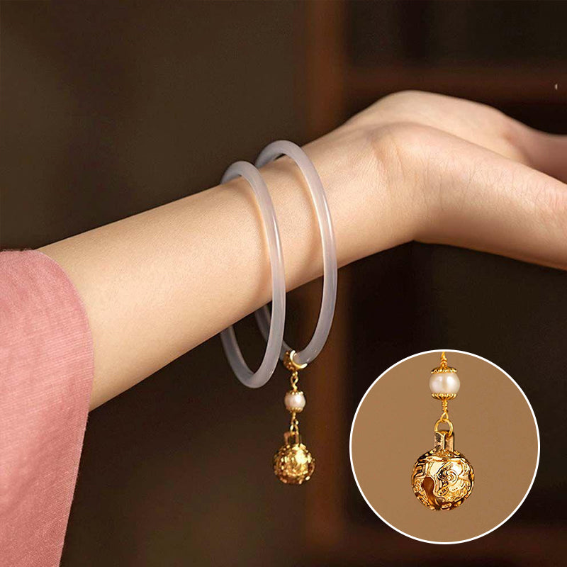 Ancient style bell and jade bracelet