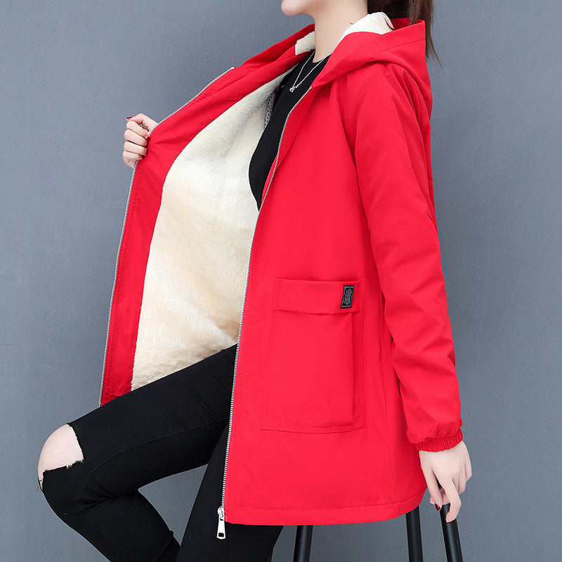 Fleece Solid Color Coat