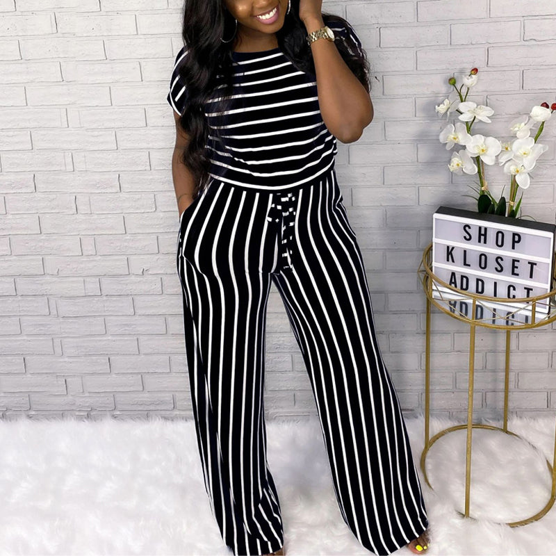 Striped Jumpsuit