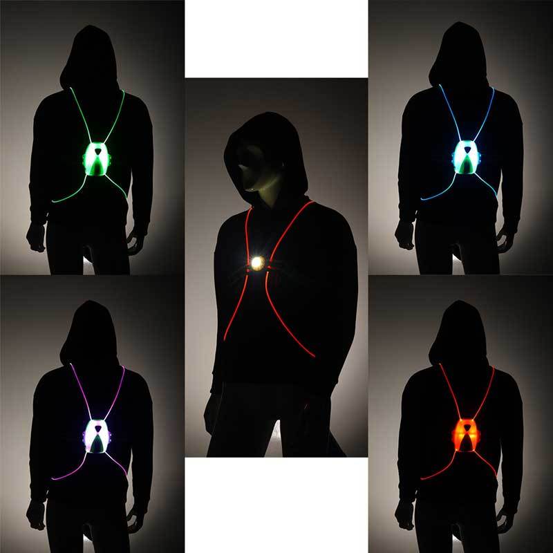 Multicolored Illuminated Reflective Strap