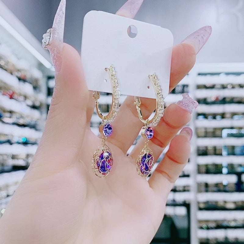 Hollow Rose Earrings