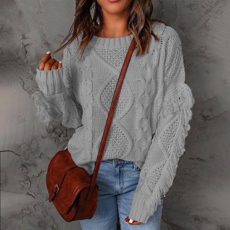 Pullover Crewneck Knit Sweater