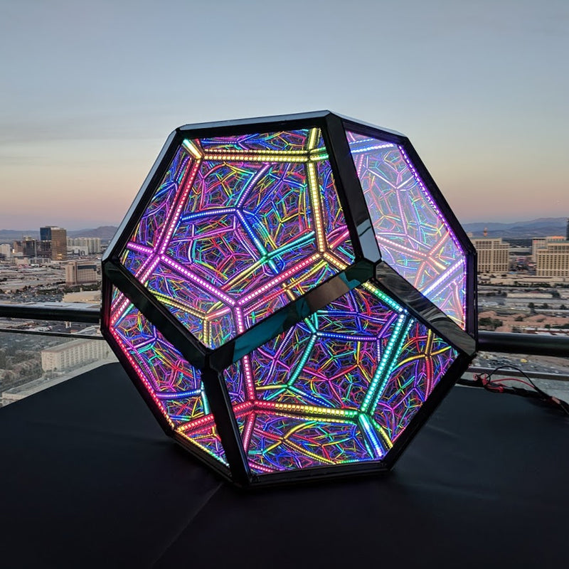 Infinite Dodecahedron Color Art Light