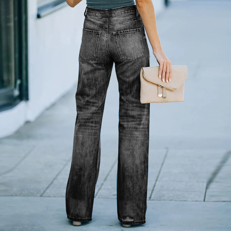 Casual Wide Leg Jeans For Women