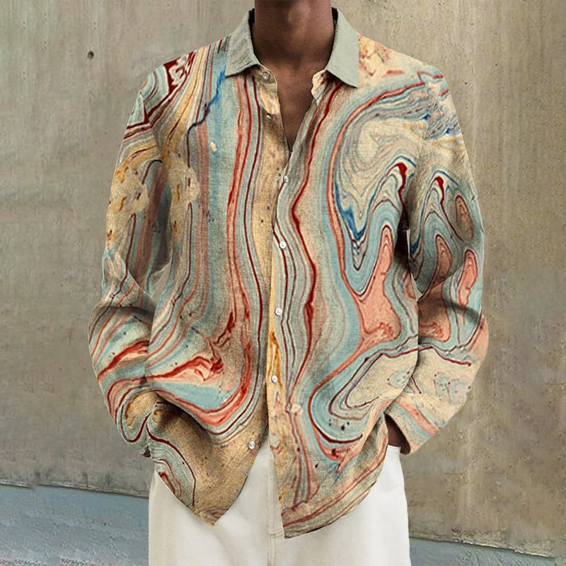 Cotton Linen Long-sleeved Casual Shirt