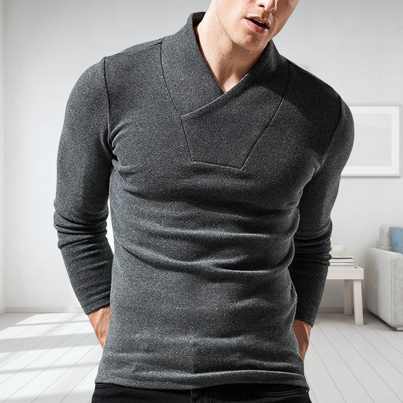 Men's autumn and winter warm bottoming shirt