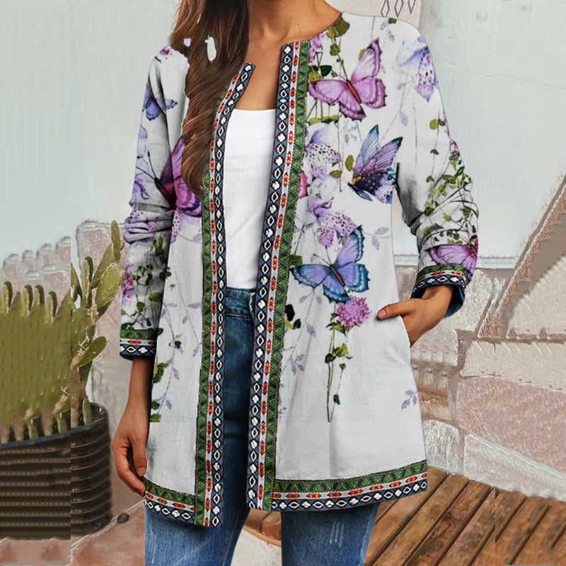 Vintage Ethnic Print Jacket