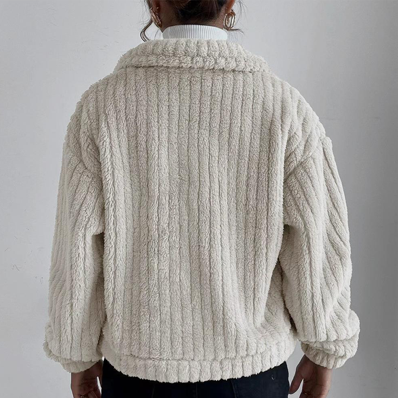 Lapel Plush Jacket