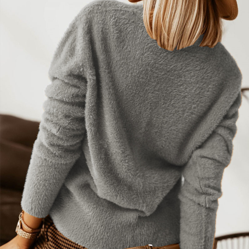 Metal Button Cardigan Sweater