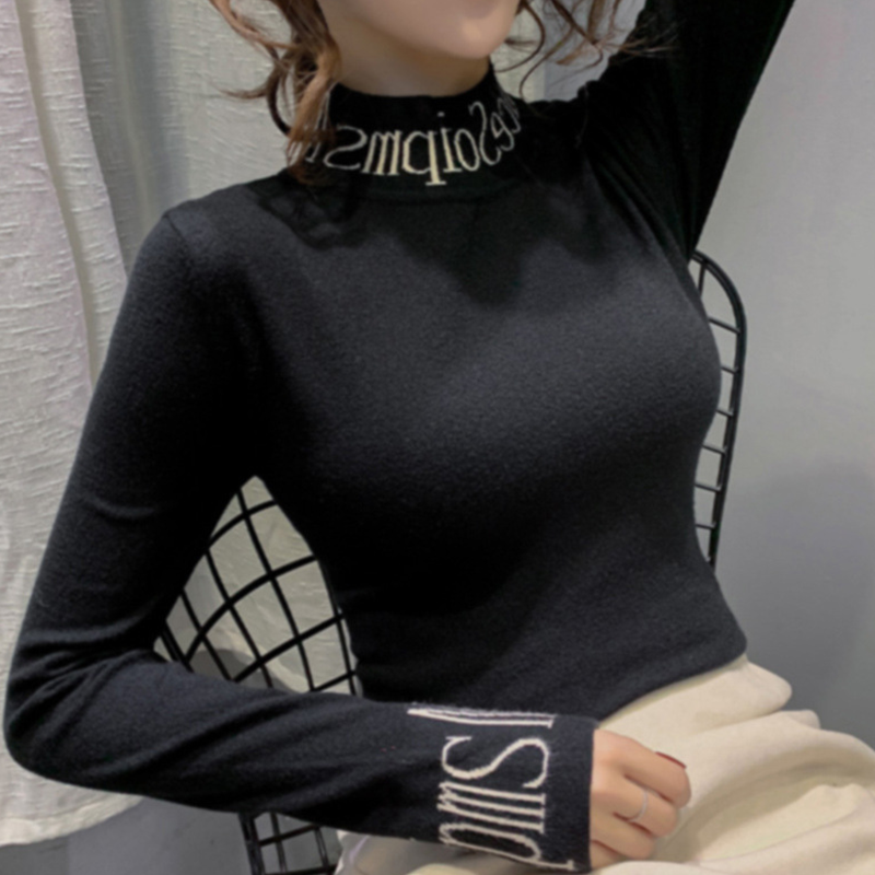 Half Turtleneck Lettering Underwear