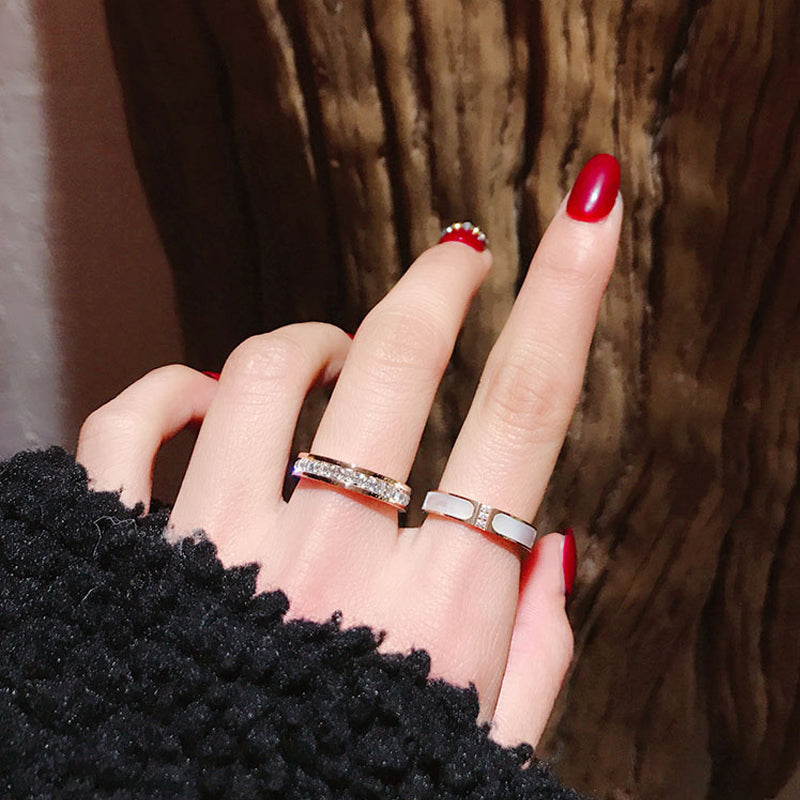 Titanium Plated Rose Gold Ring