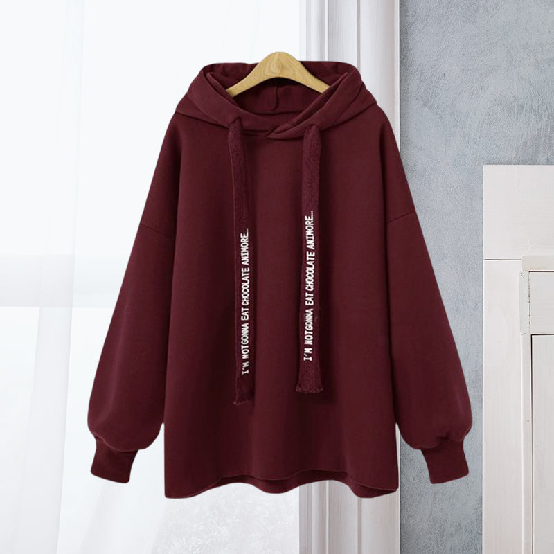 Hooded Letter Sweatshirt