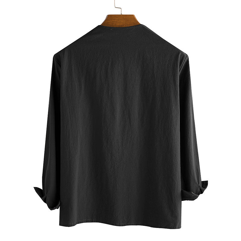 Drawstring V-Neck Shirt
