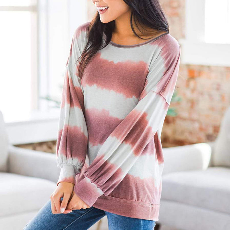 Loose Crew Neck Long Sleeve T-Shirt