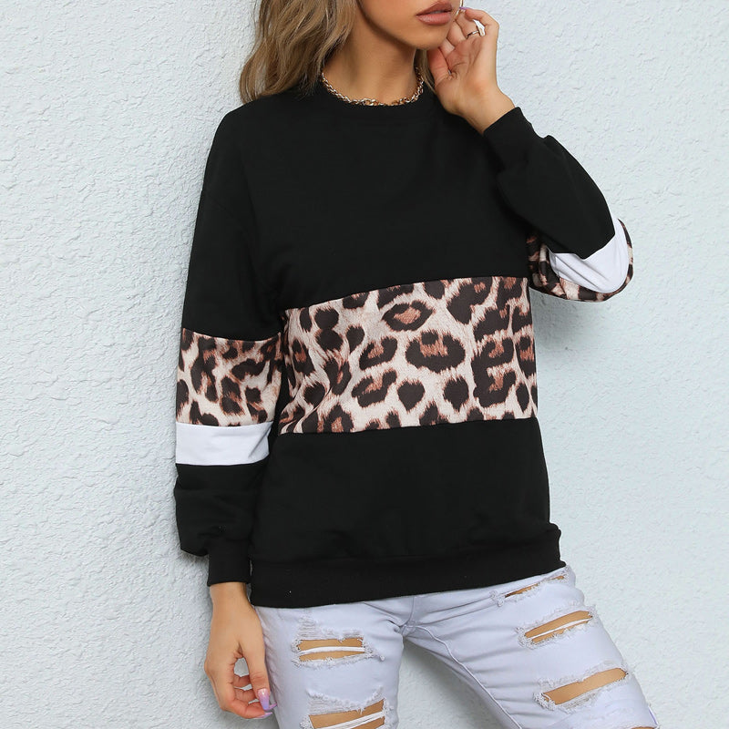 Black Leopard Sweatshirt