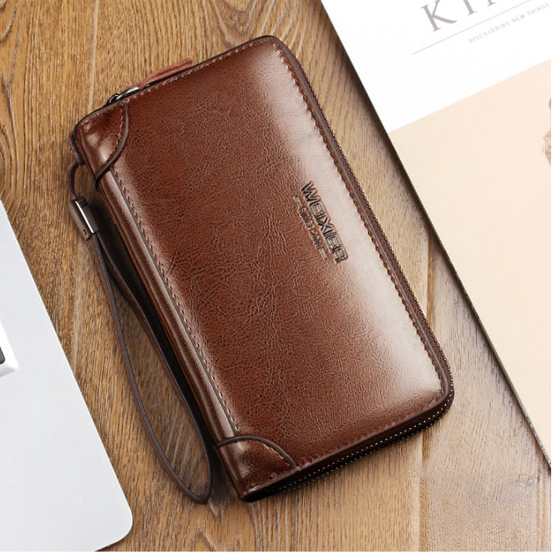 Leather Clutch Purse Wallet for Men