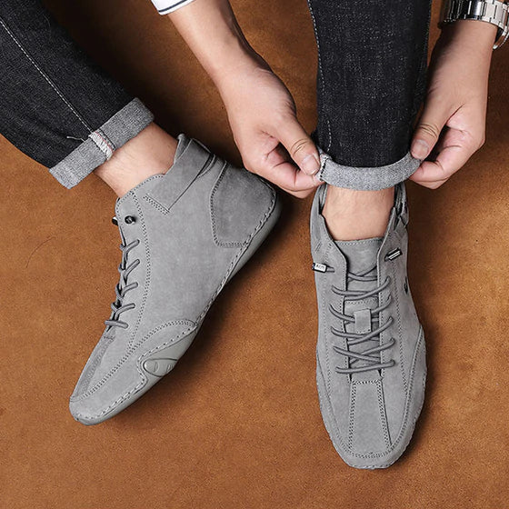 Fashionable Monochromatic Martin Boots